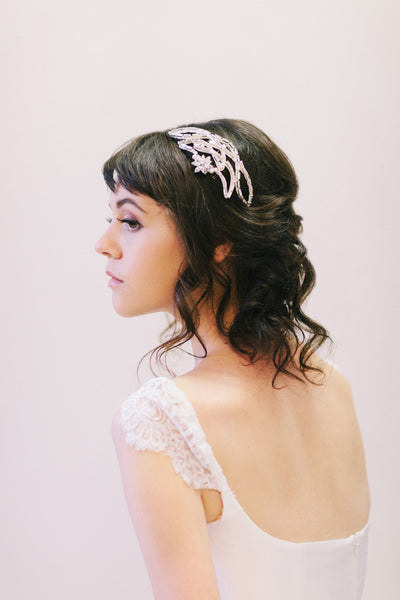 Art Deco Style Crystal Bridal Comb #104HC