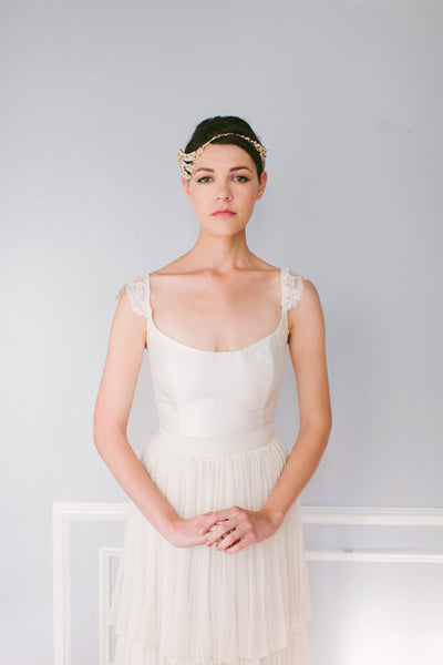 Dark Crystal Bridal Headpiece #226HB