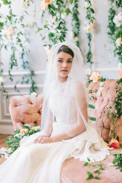 Double Layer Fingertip Veil #710V