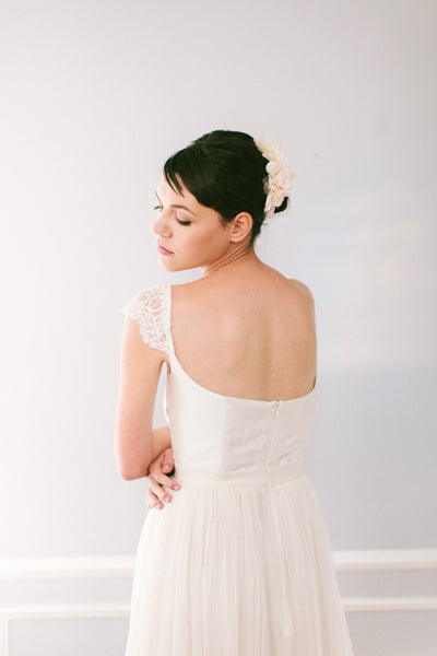 Silk Flower Hair Comb #110HC