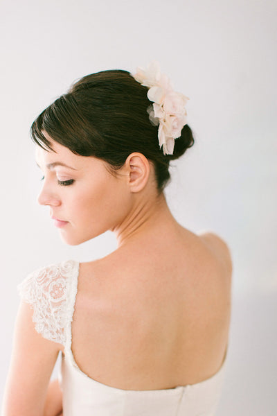 Silk Flower Hair Comb #110HC