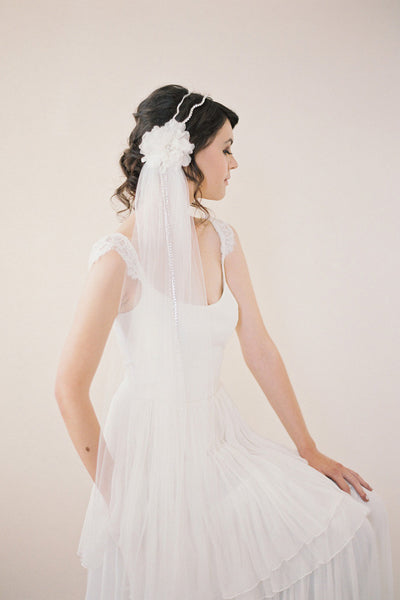 Single Tier Waltz Length Veil #709V