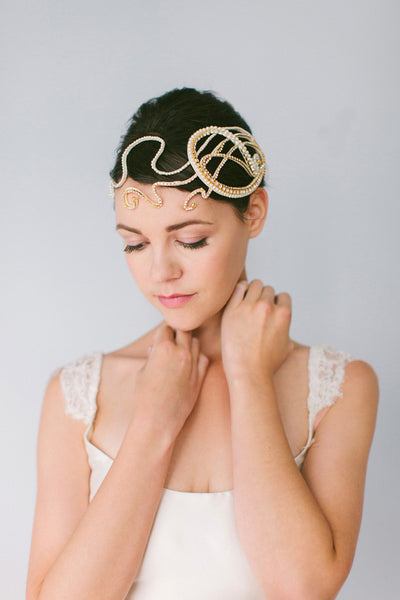 Vintage Lines bridal Headpiece #225HB