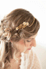 Enamel Flower Crystal Vine Bridal  Headband #222HB