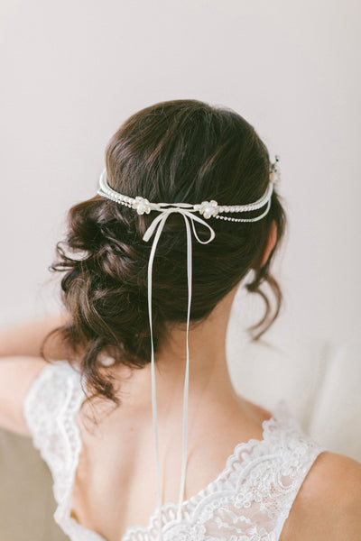 1950's Style Bridal Headpiece #301HP