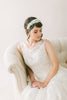 Crystal Bridal Headband with Hanging flowers #213HB