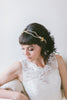 Crystal Bridal Headpiece with Flower Clusters - #200HB