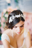 Delicate Lace and Silk Flower Headband #214HB