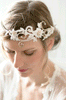 Intricate Floral Lace and Crystal Bridal Headpiece #308HP
